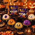 Mini Monsters Halloween mystery squishy boxes with five glitter monster characters